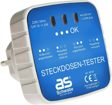 Steckdosen-Prüfstecker Steckdosen-Prüfstecker